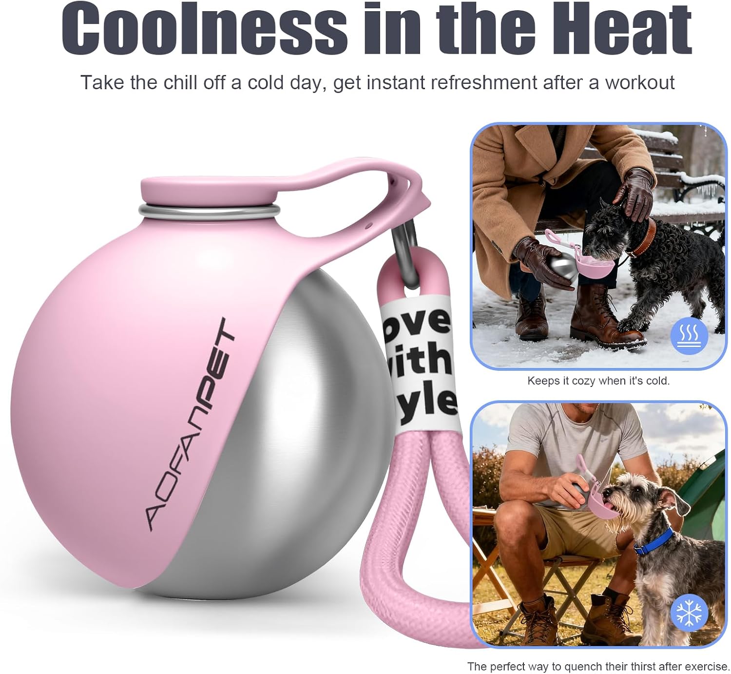 Thumbnail 6 de AOFANPET Portable Dog Water Bottle 10oz