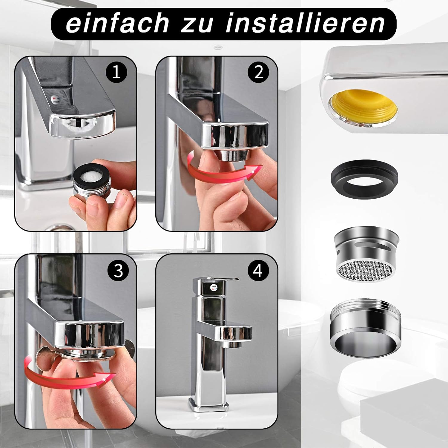 Detalle 2 de Strahlregler M24 6 Stück für Wasserhähne