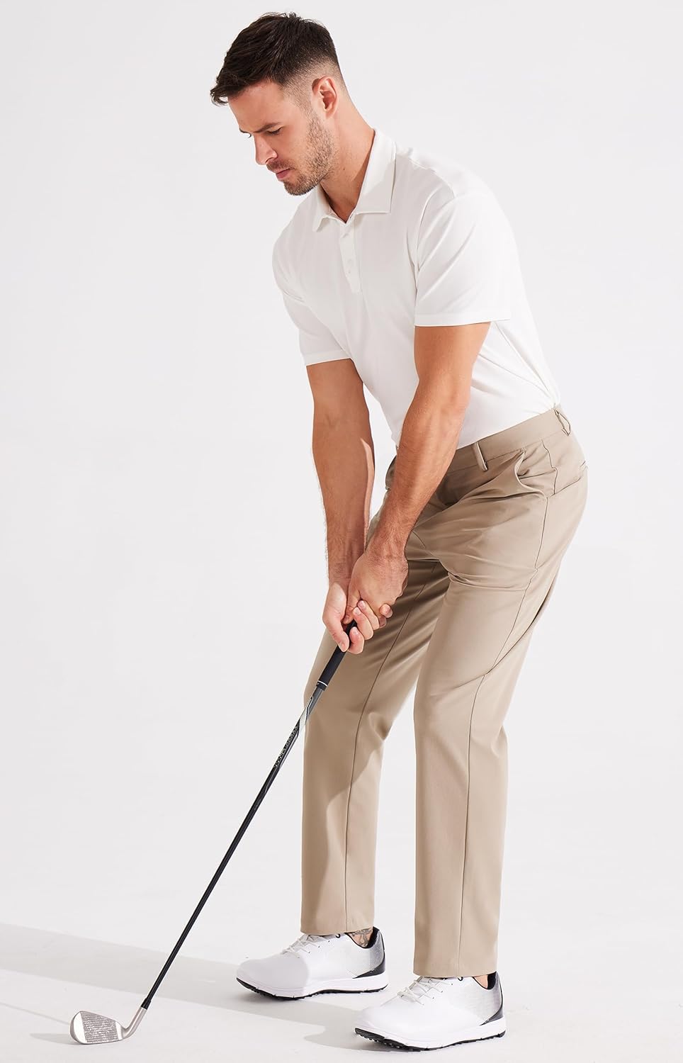 Thumbnail 4 de Libin Men's Golf Pants Classic Fit Flat Front Work Dress Pants