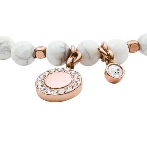 Thumbnail 2 de Fossil Armband Für Frauen Wellness – Innenlänge 165 mm, Weißes Halbedelsteinarmband JA6934791