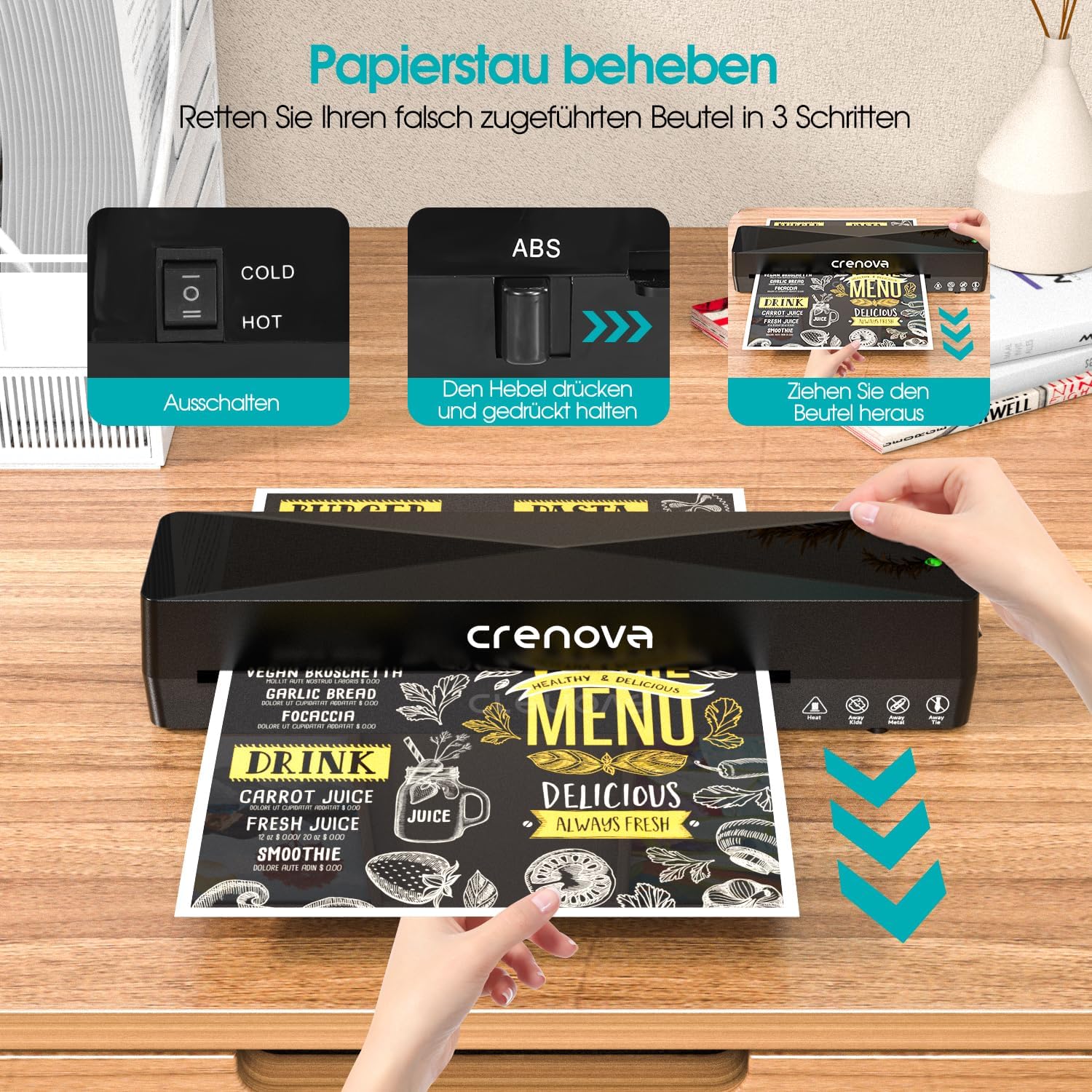 Thumbnail 1 de Crenova Laminiergerät 250 mm/min 🖨️