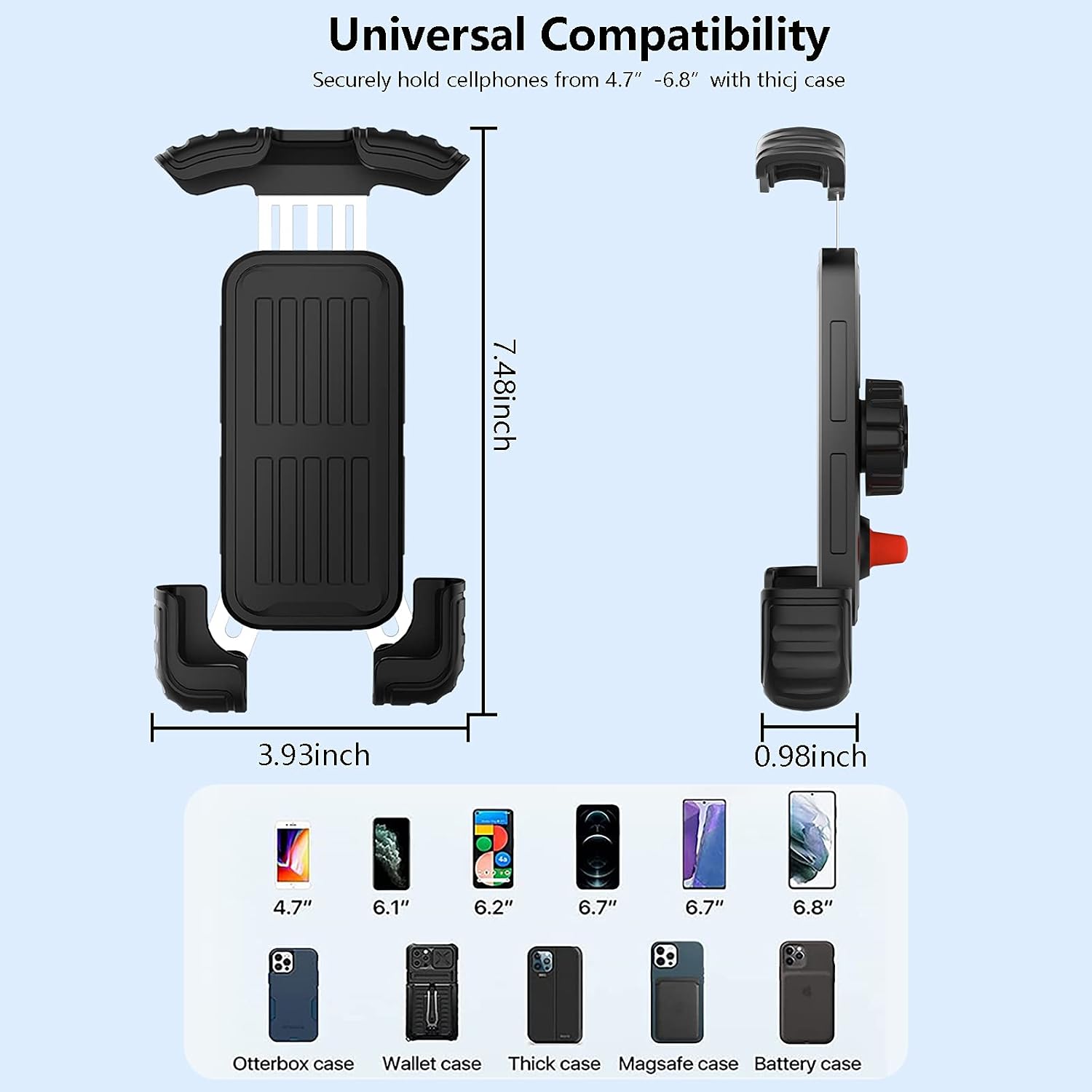 Thumbnail 5 de Marspeeder Bike Phone Holder 4.7–6.8"