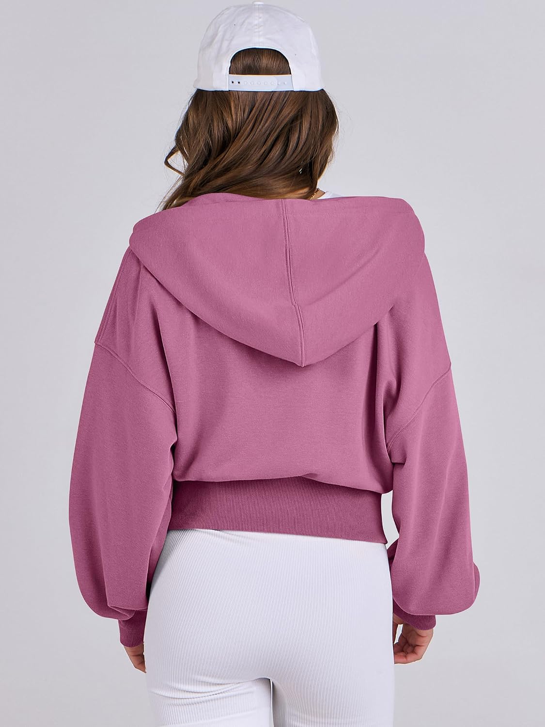 Thumbnail 4 de ANRABESS Women's Zip-Up Hoodie, Rayon-Polyester