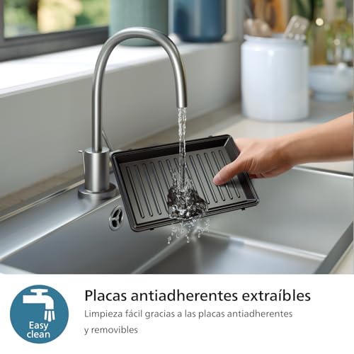 Thumbnail 4 de PHILIPS 5000 Sandwichera Grill 3 en 1 (750 W) con placas antiadherentes