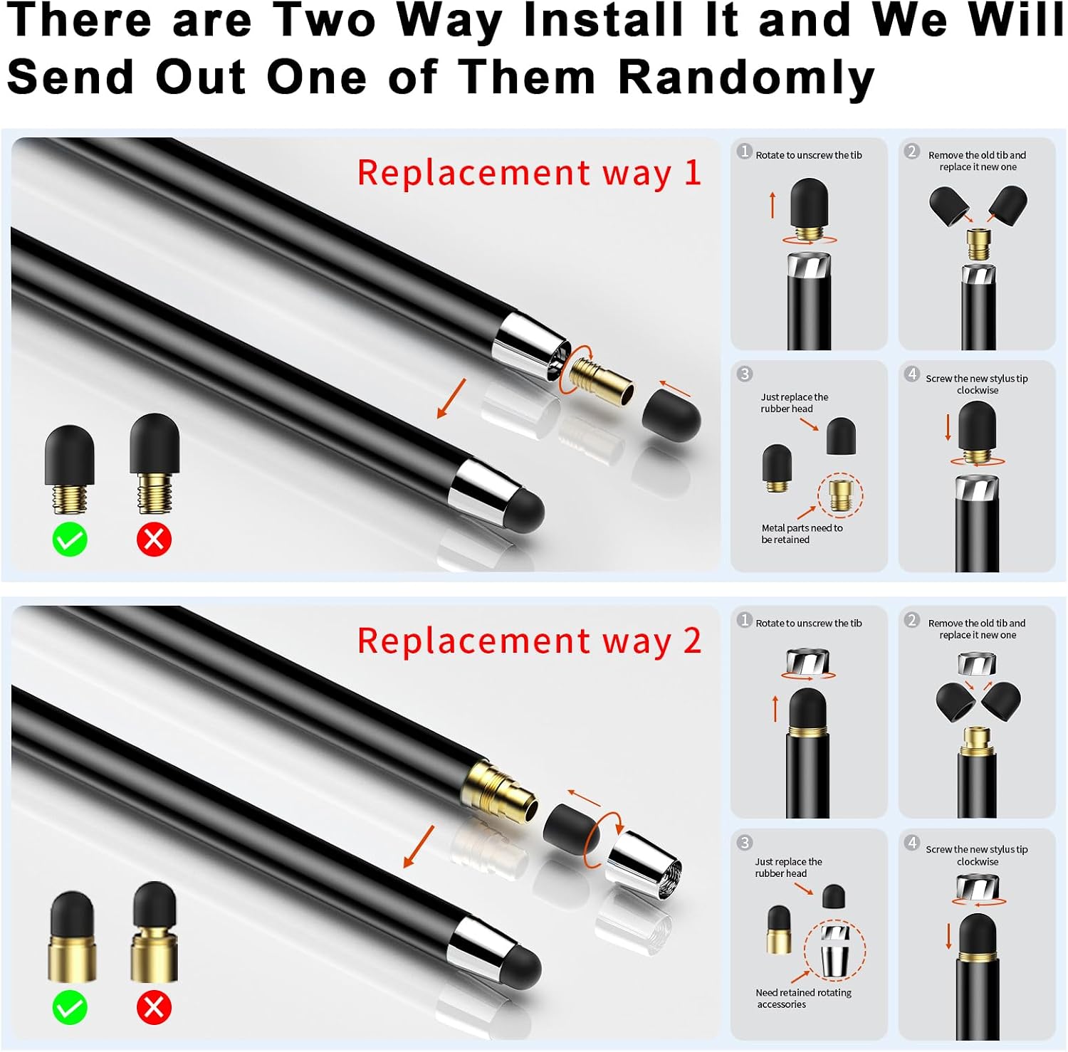Detalle de DAXINGXING Stylus Pens, Alloy