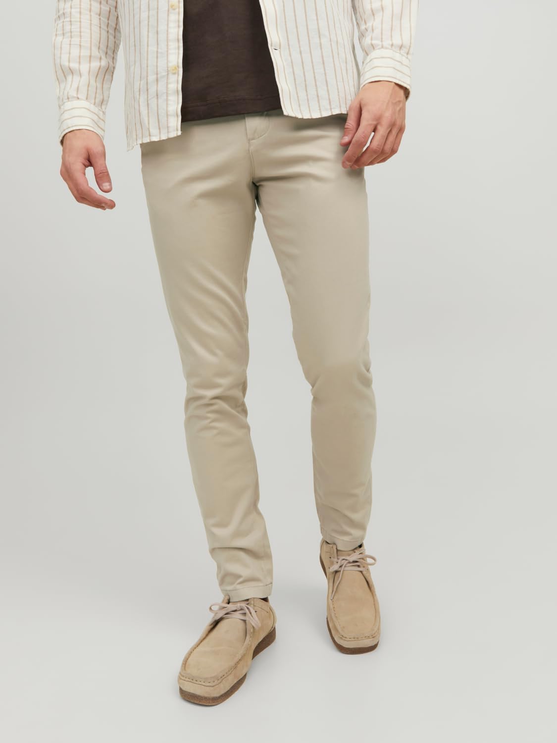 Detalle de Jack & Jones Herren Chinohose Jpstmarco Jjbowie Noos – Chinohose mit Stretchanteil