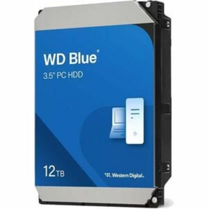 Detalle de Disco duro WD Blue WD120EAGZ 12 TB – 7200 rpm, SATA 6 Gb/s, 512 MB cache
