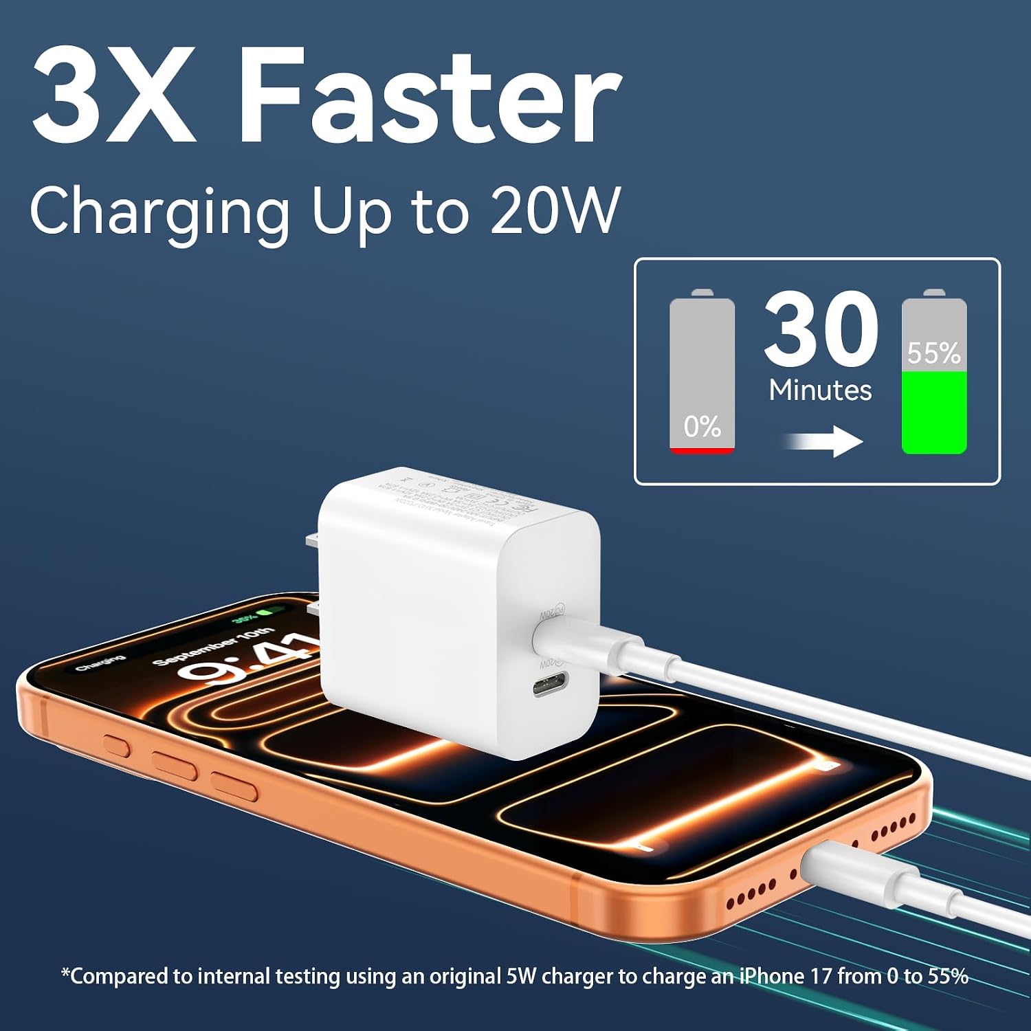Detalle 2 de Fast Charging Cord 10FT for iPhone