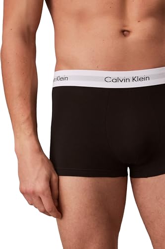 Detalle 2 de Calvin Klein Men’s 3 Pack Low Rise Trunks, Black (Black), XL