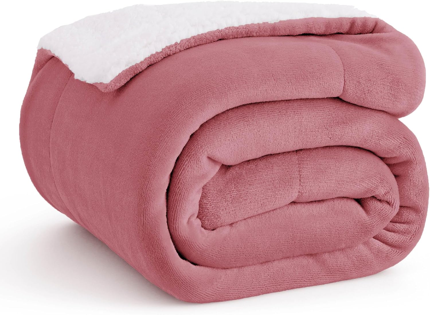 Detalle de Bedsure Sherpa Fleece Blanket Twin