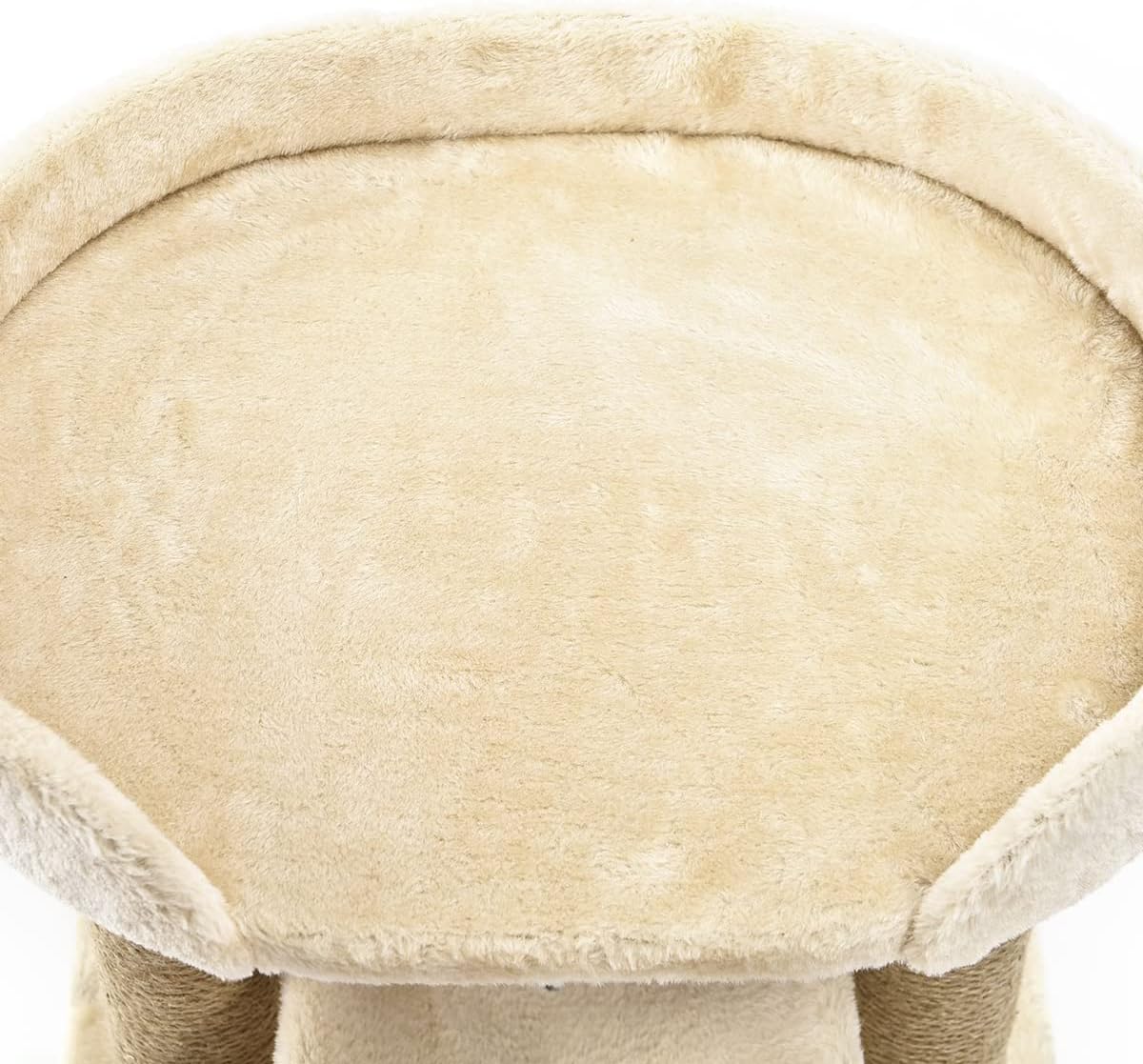 Detalle 2 de Amazon Basics drapak dla kota z jutowymi słupkami i wieloma platformami, beżowy