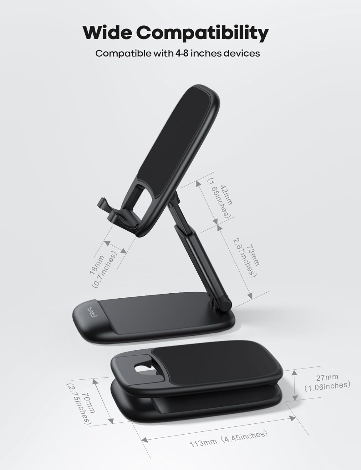 Thumbnail 5 de Lamicall Foldable Phone Stand, height adjustable 4–8"