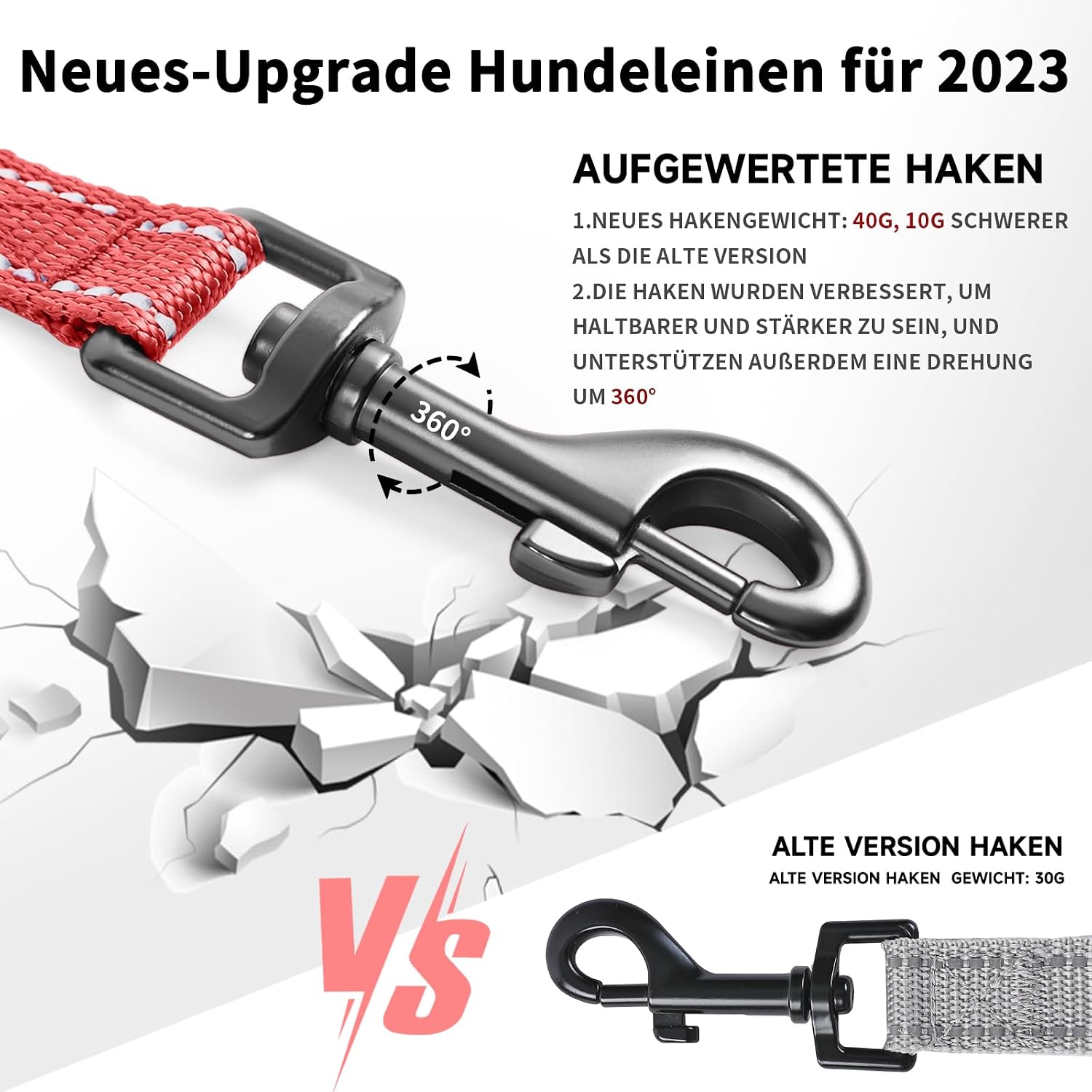 Detalle de Demigreat Schleppleine für Hunde 20 m