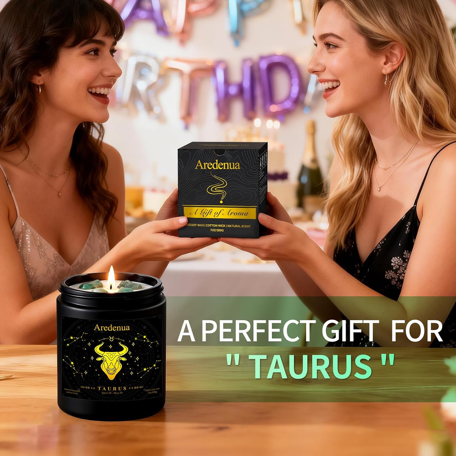 Detalle de Taurus Zodiac Candle, 7 oz