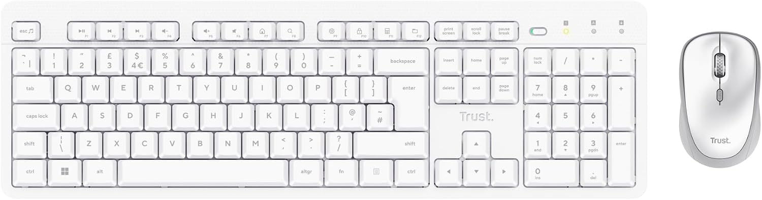 Thumbnail 1 de Trust Ody II Silent Wireless Keyboard and Mouse Set (UK Layout)