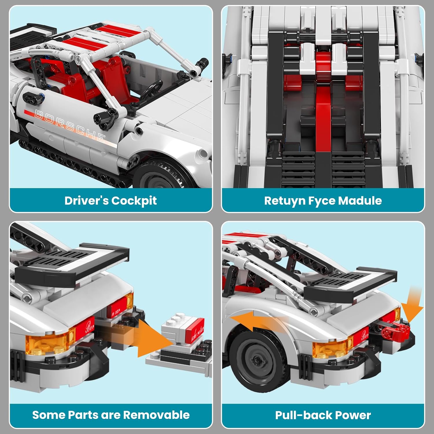 Detalle de Mould King Rückschlagauto Bauset 824 Teile