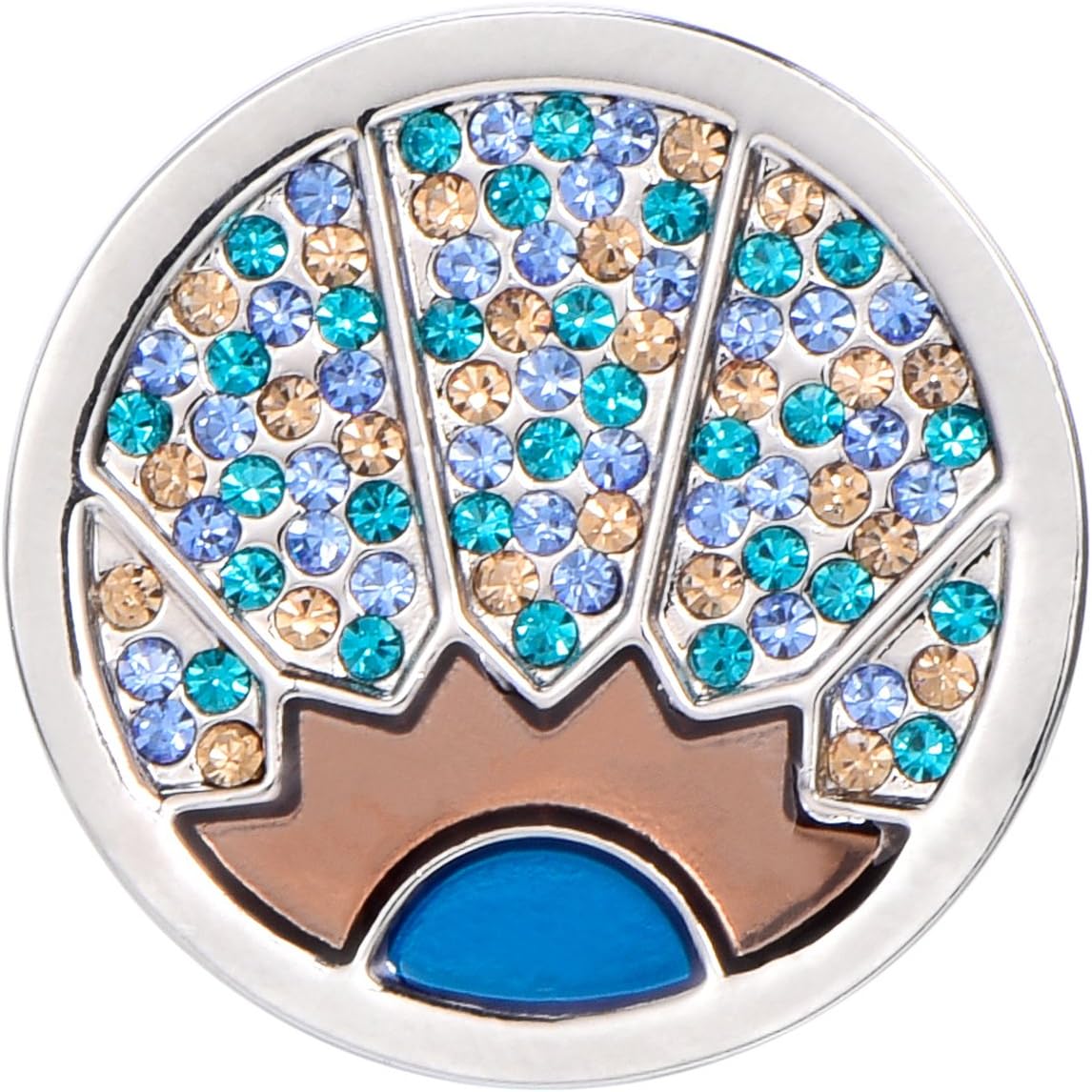 Detalle de Morella Collana Donna con Pendente in Acciaio Inossidabile Rosato da 70 cm con Moneta da 33 mm in Sacchetto di Gioielli