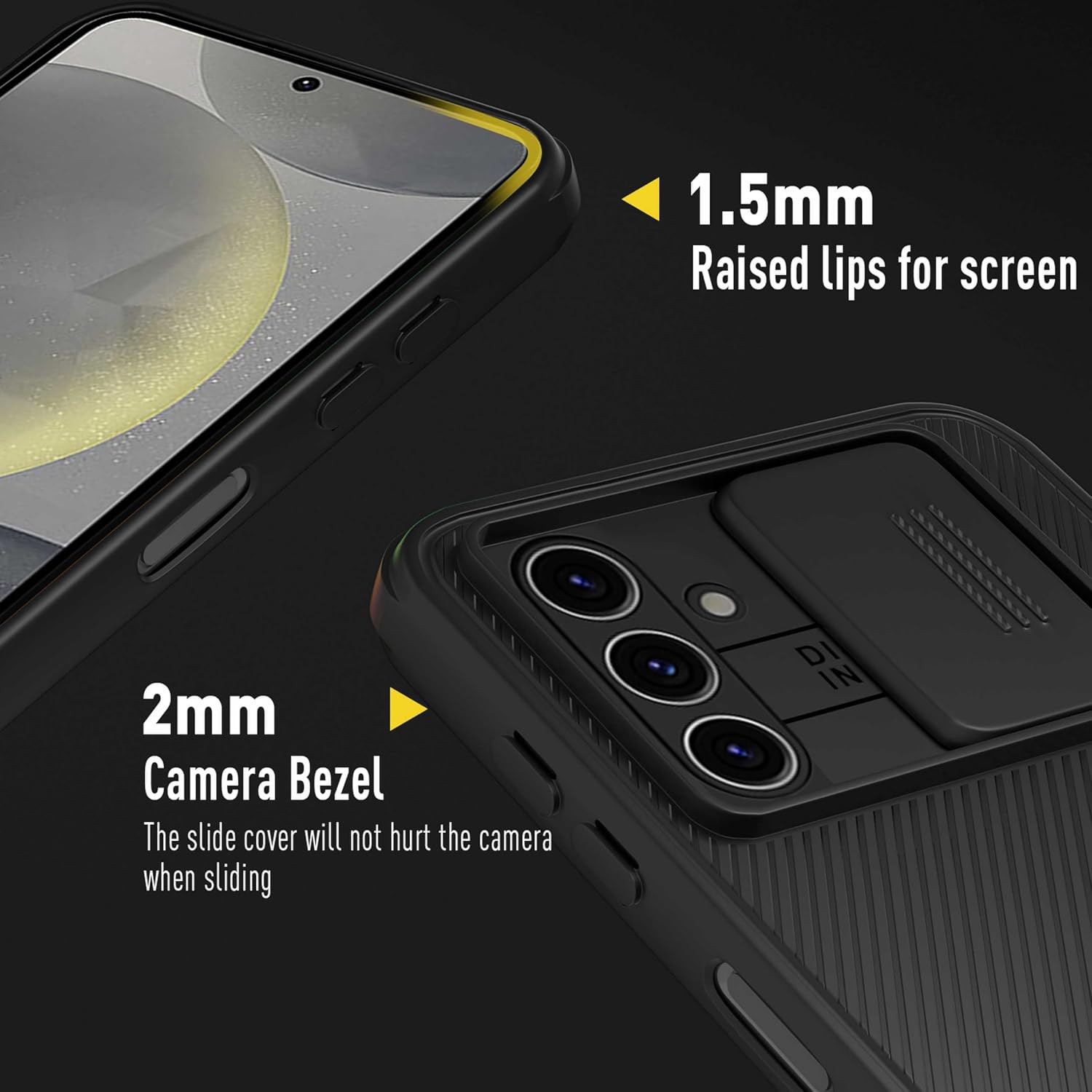 Thumbnail 4 de XTCASE Coque Galaxy S24 5G – Étui mince avec cache optique coulissant et protection caméra