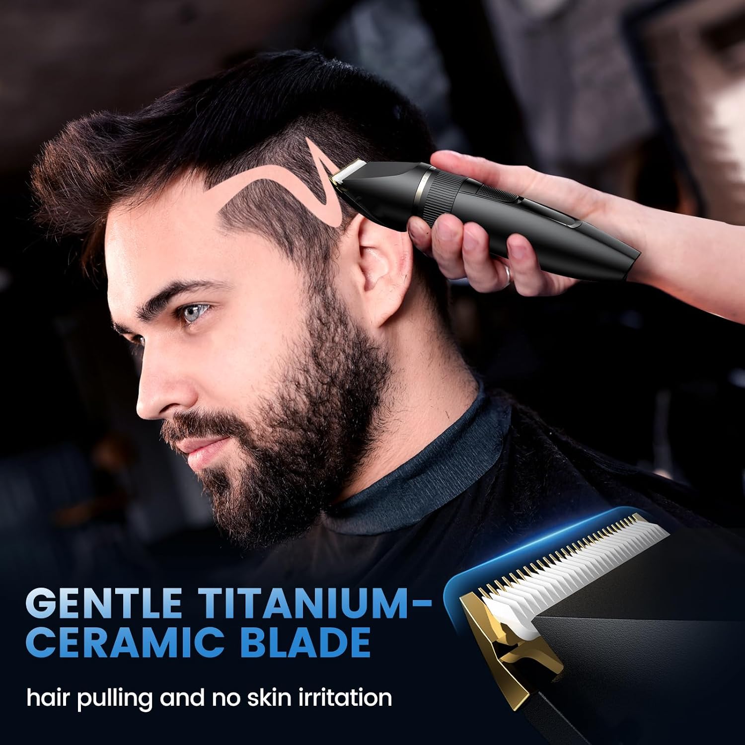 Detalle 2 de Professional Hair Trimmer Hair Clippers with LCD 1️⃣✂