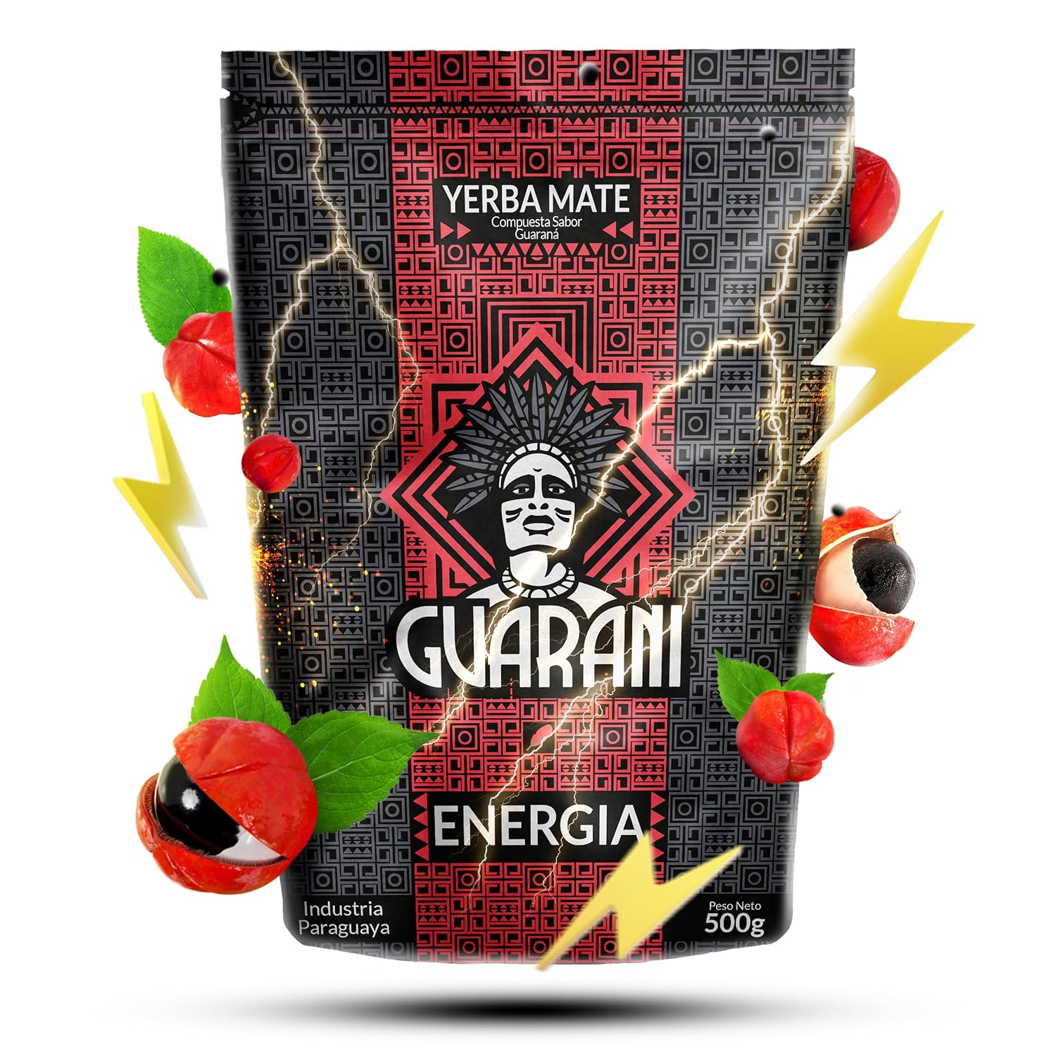 Detalle 2 de Mate Tee Guarani „Energia“ mit Guarana (500 g) – traditioneller Mate aus Paraguay