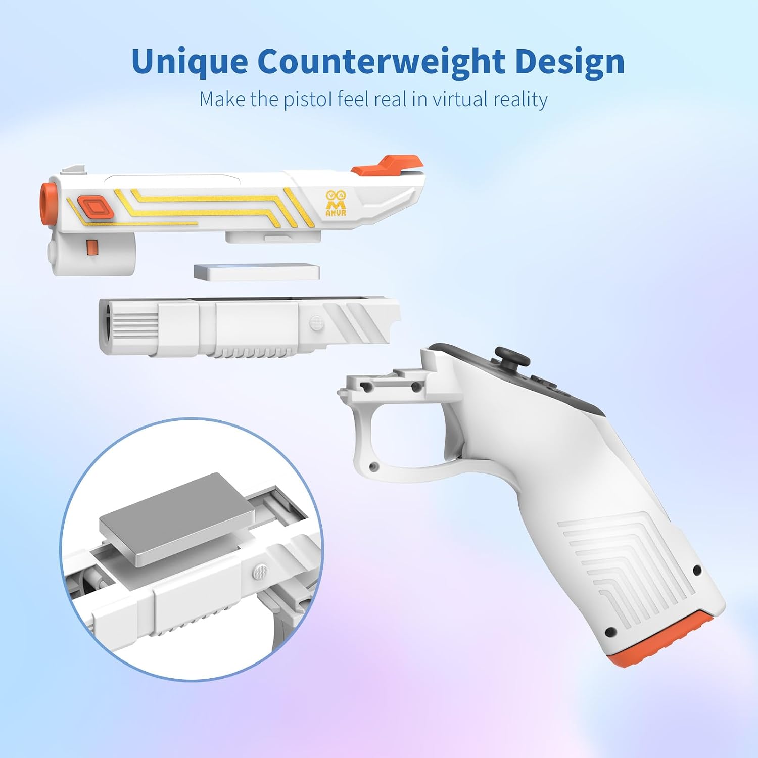 Detalle 2 de AMVR VR G-un Stock Attachment for Quest 3