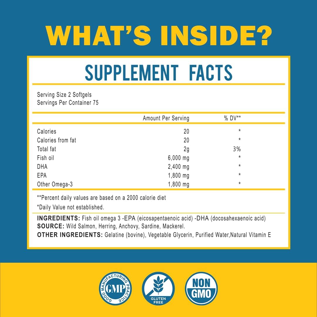 Thumbnail 1 de MOM NUTRIX Omega 3 Fish Oil Softgels, Wild-Caught, Triglyceride Form, 150 Count