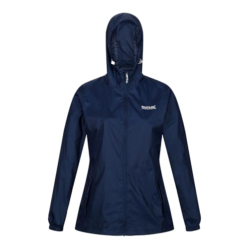 Detalle de Regatta Womens Pack-It III Jacket Waterproof Pack Away Hiking Coat – Black, Size 28
