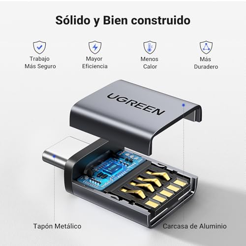 Thumbnail 7 de UGREEN Adaptador USB-C a USB-A 3.2 OTG (2 piezas) 10 Gbps, negro