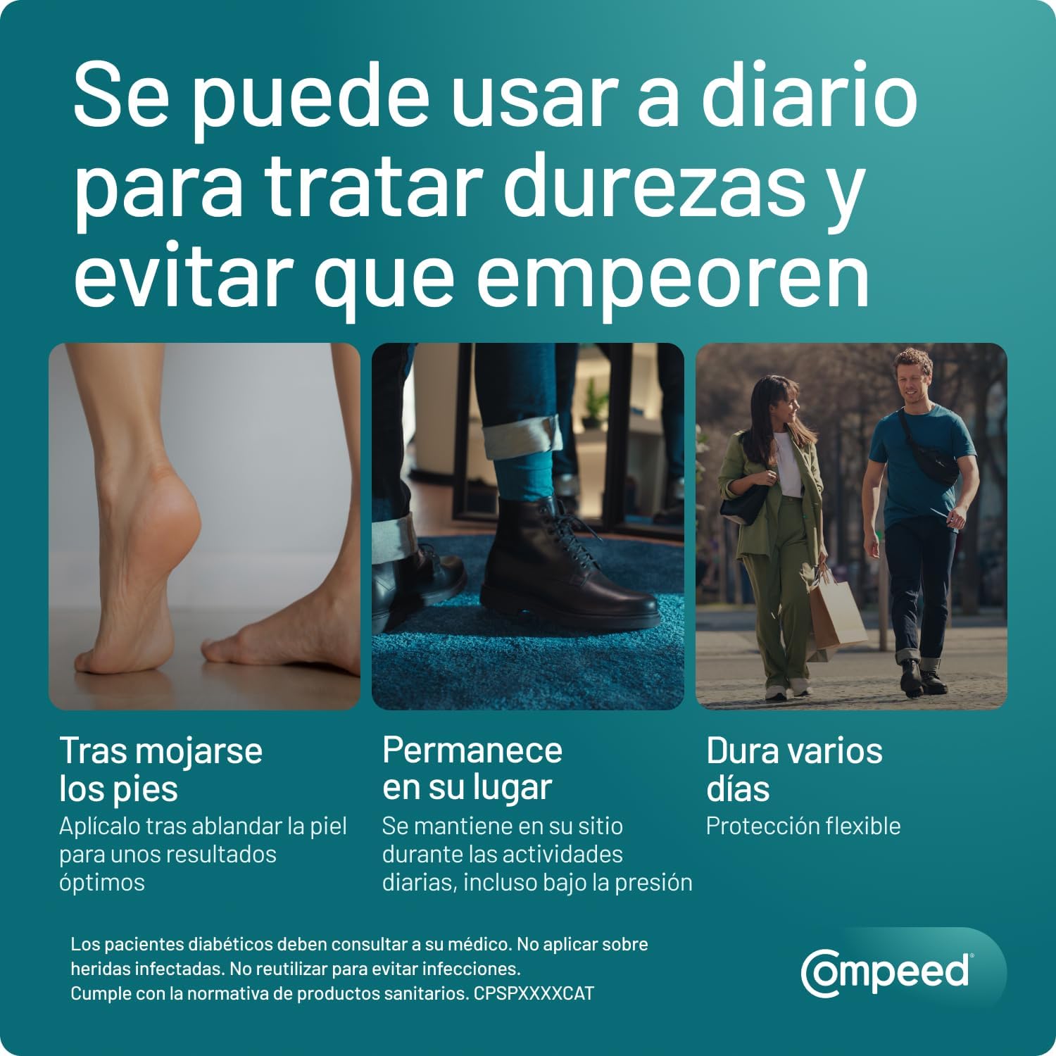 Detalle 2 de COMPEED Durezas Medianas 6 uds 🩹