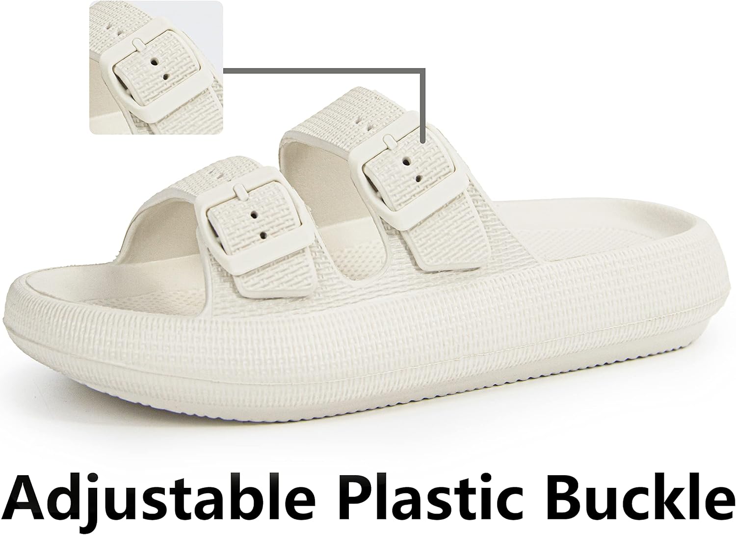 Thumbnail 1 de Weweya Pillow Slippers EVA Double-Buckle Adjustable Slides