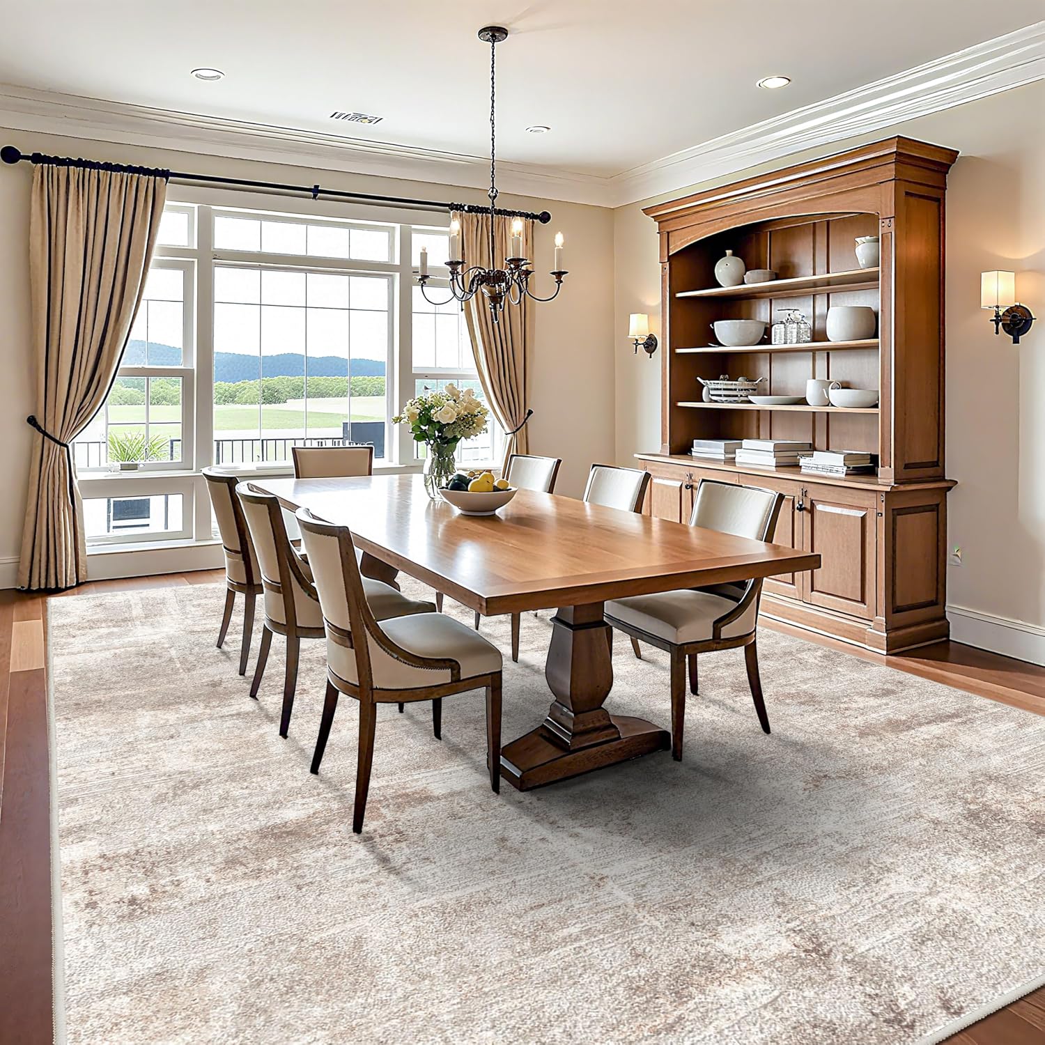 Thumbnail 4 de Washable Abstract Area Rug 12x15