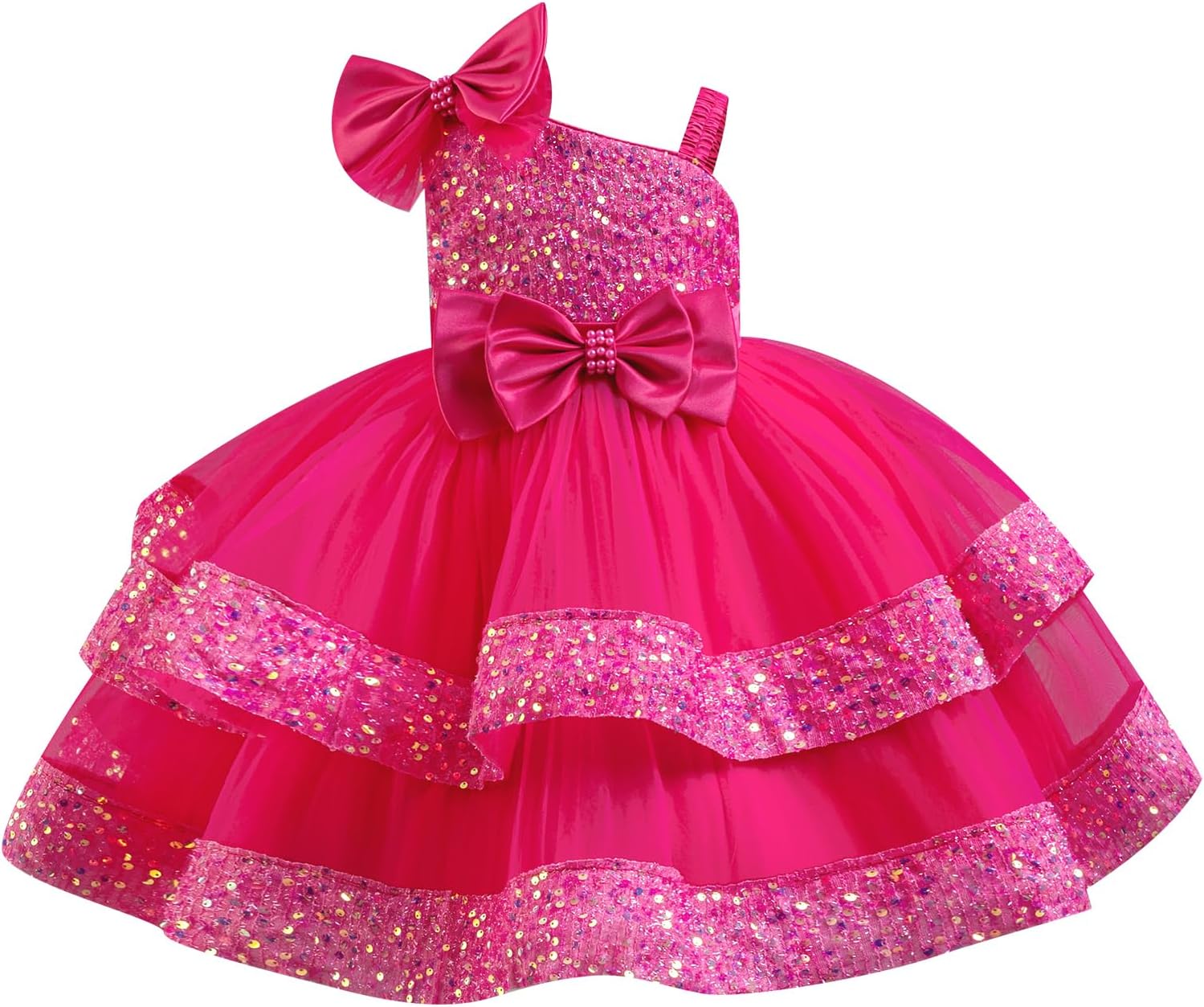 Detalle 2 de Robe IDOPIP fille soirĂ©e sequins noeud đ
