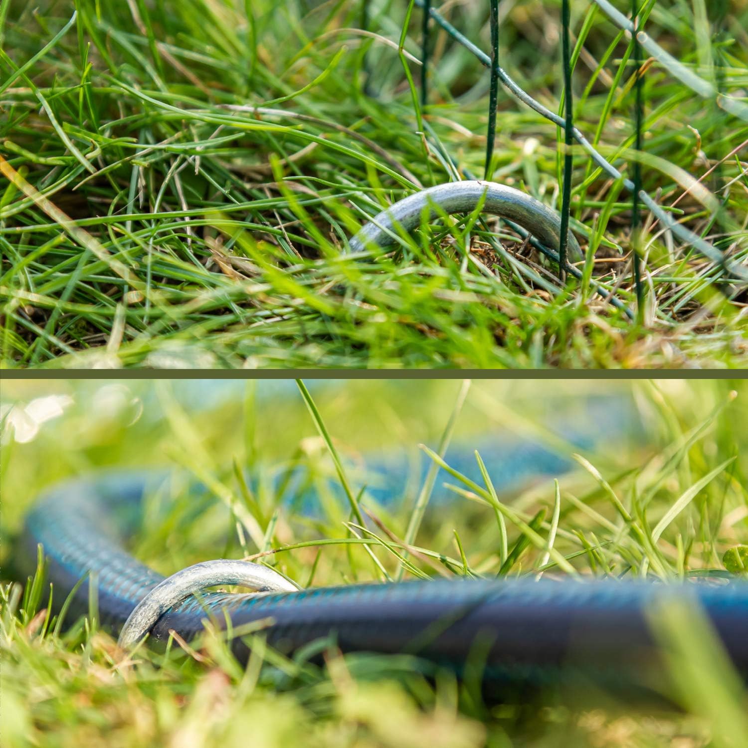 Thumbnail 2 de COM-FOUR® 50x Ancoraggi a Terra in Acciaio Rivestito 200x25x3,8 mm – 50 pezzi per giardino e campeggio