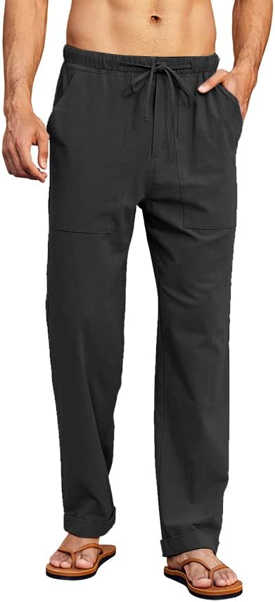 Detalle 2 de PASLTER Mens Linen Pants