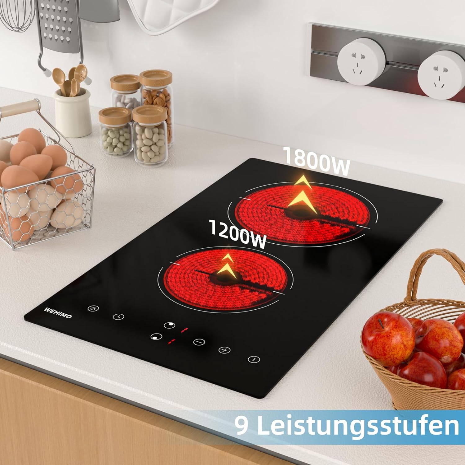 Thumbnail 5 de WEHIMO Glaskeramikkochfeld 29,5 cm 3000 W