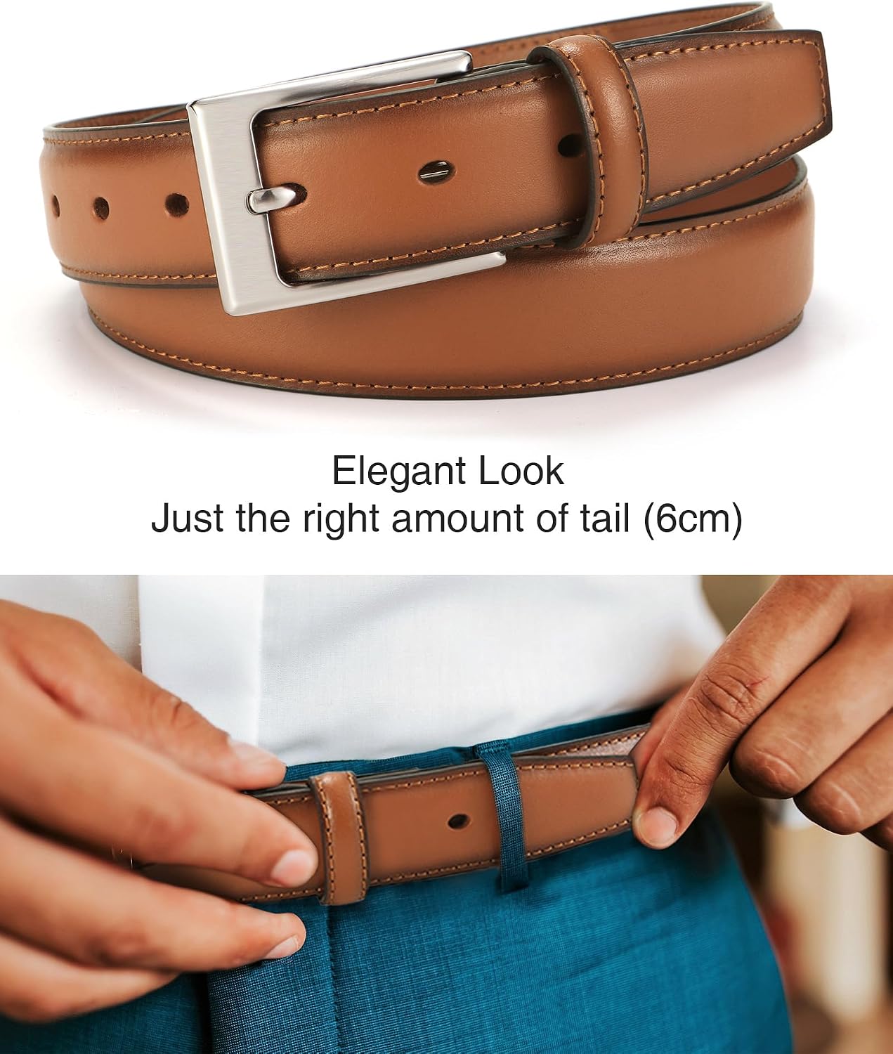 Thumbnail 3 de CHAOREN Men's Leather Belt Gift