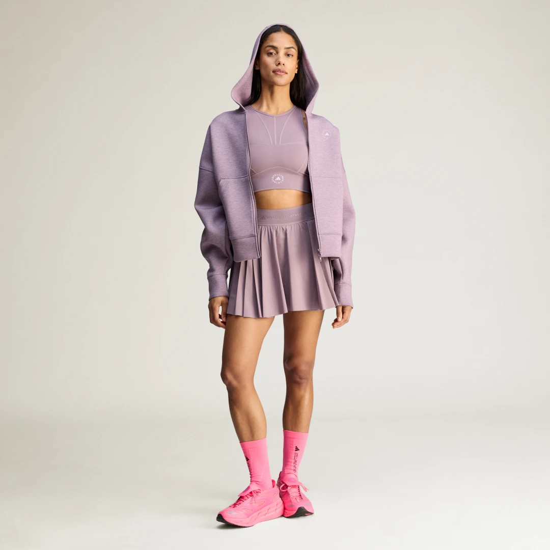 Thumbnail 2 de Crop top de entrenamiento adidas By Stella McCartney – color violeta