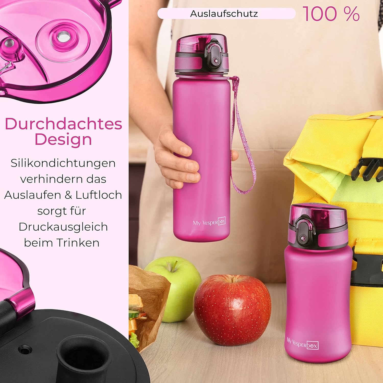 Thumbnail 3 de My Vesperbox Trinkflasche Kinder 350ML 📗