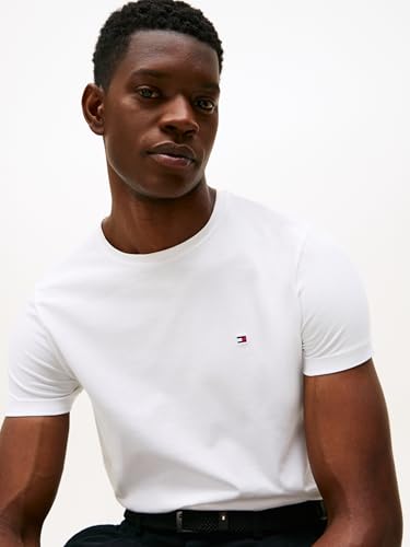 Detalle de Tommy Hilfiger Rundhals T-Shirt – Kurzarm, Größe S
