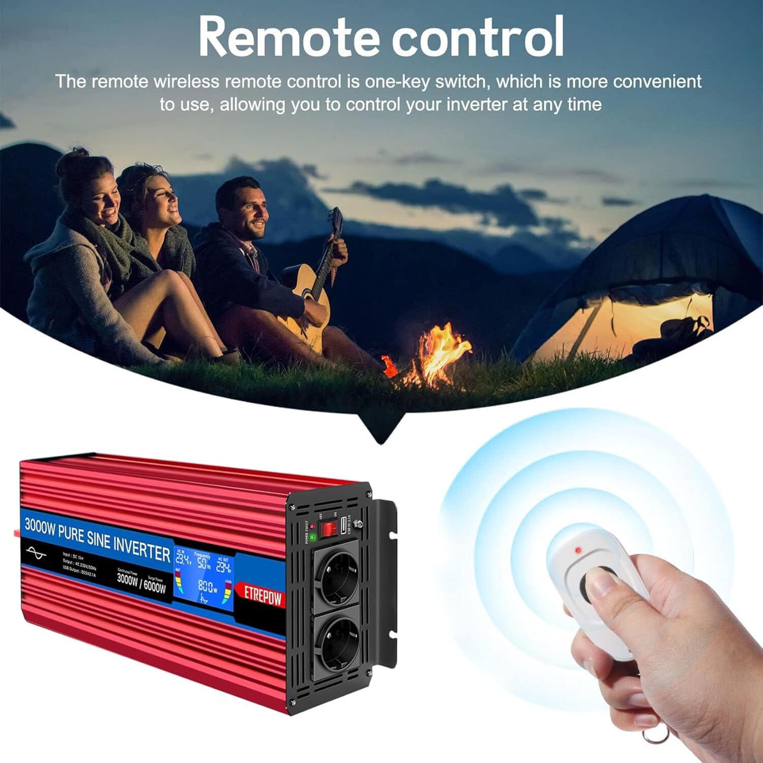 Thumbnail 4 de ETREPOW 3000W onduleur 24V→220V 🔌