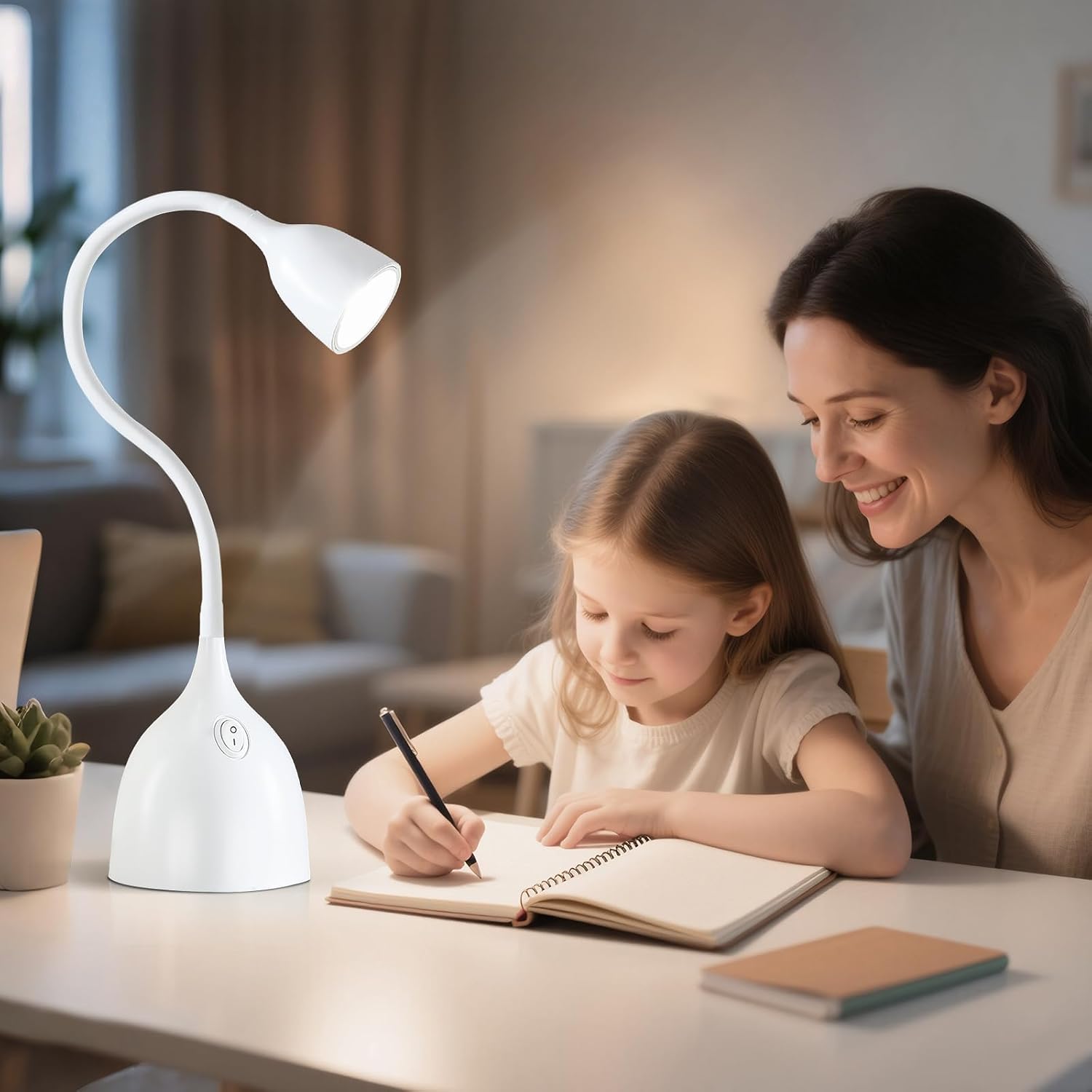 Thumbnail 5 de GyroVu LED Desk Lamp for College Dorm: Flexible Gooseneck, Eye-Caring Lighting