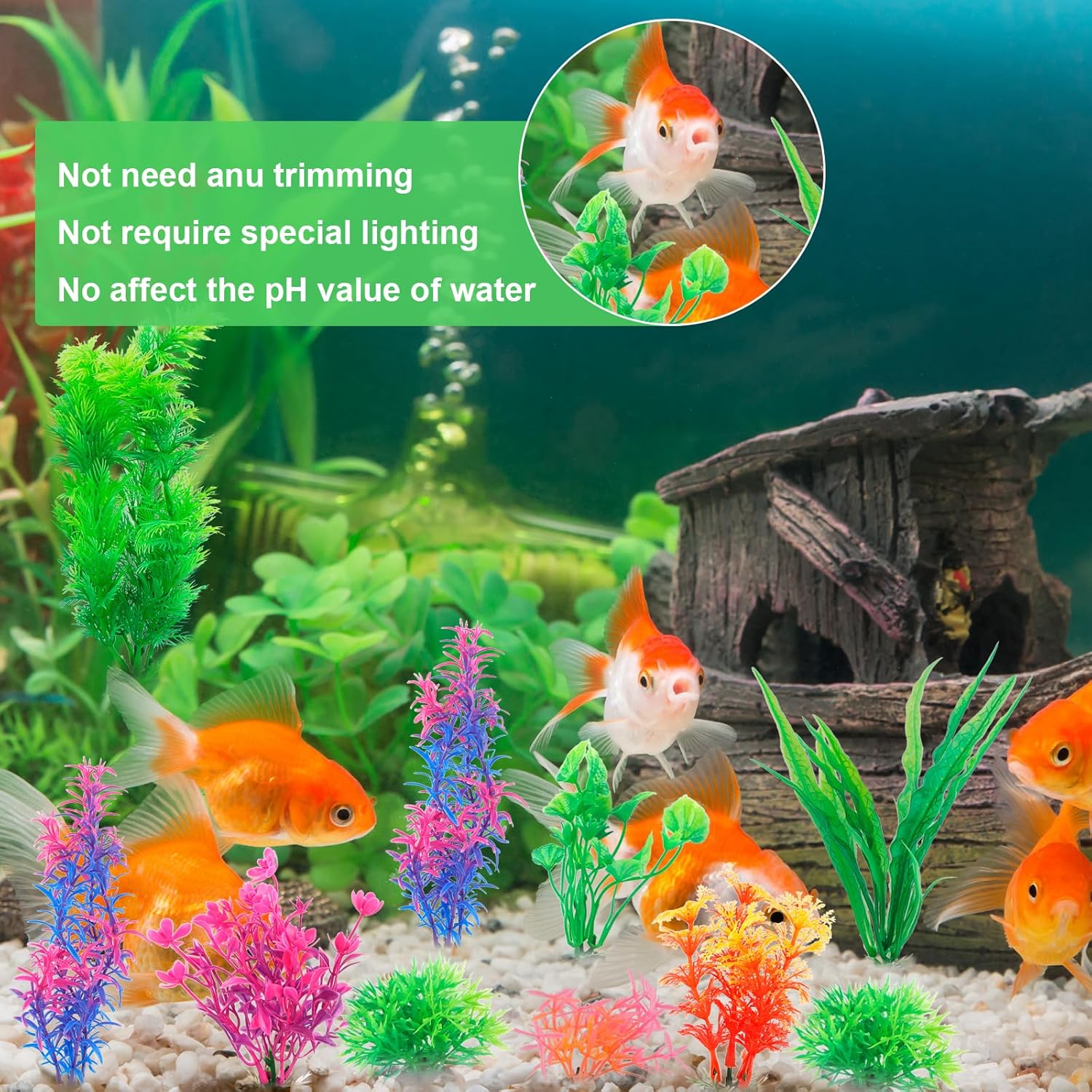 Thumbnail 4 de FENGQQKJ Aquarium Deko 11er Set 🐠