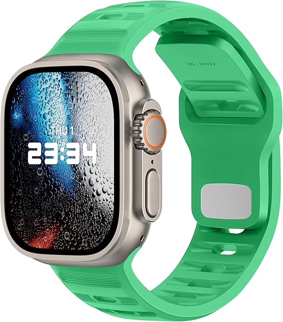 DONEGANI UC1 Correa Deportiva Verde Veneno para Apple Watch Series 1-10 ⌚