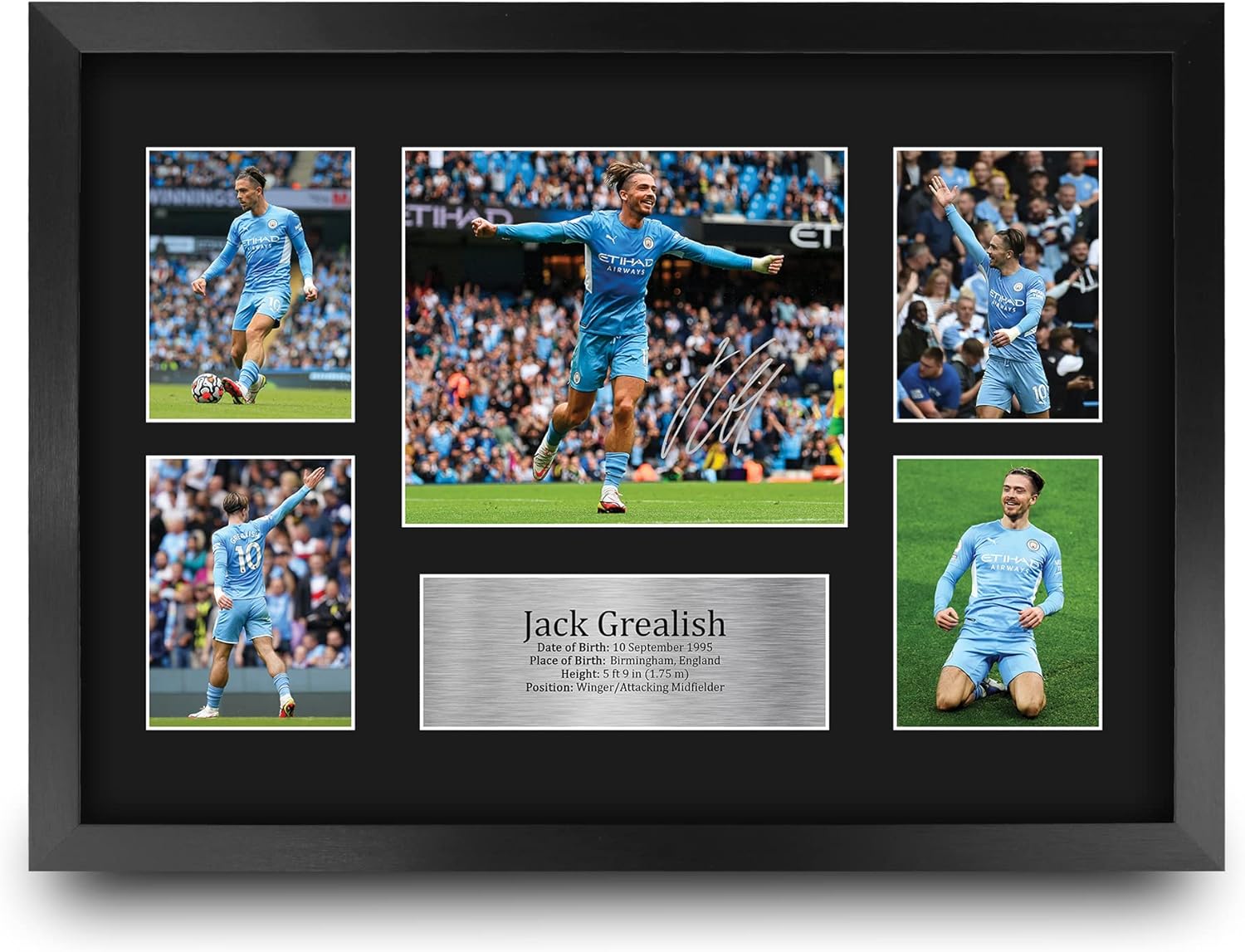 Thumbnail 3 de HWC Trading Jack Grealish A4 Signed Picture 📷