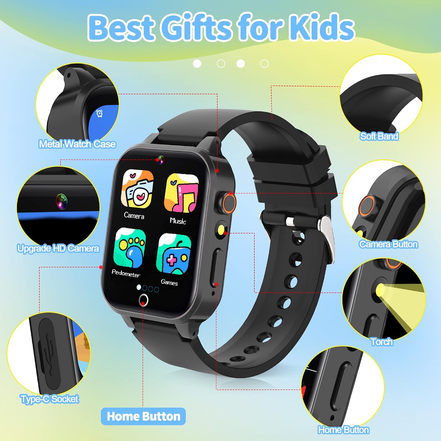 Thumbnail 5 de YEDASAH Montre Connectée Enfant 39 Jeux