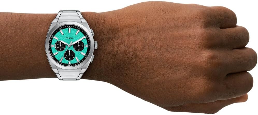 Thumbnail 1 de FOSSIL Everett Herrenuhr (Quarz-Chronograph) mit 44-mm-Gehäuse & Edelstahl- oder Lederarmband