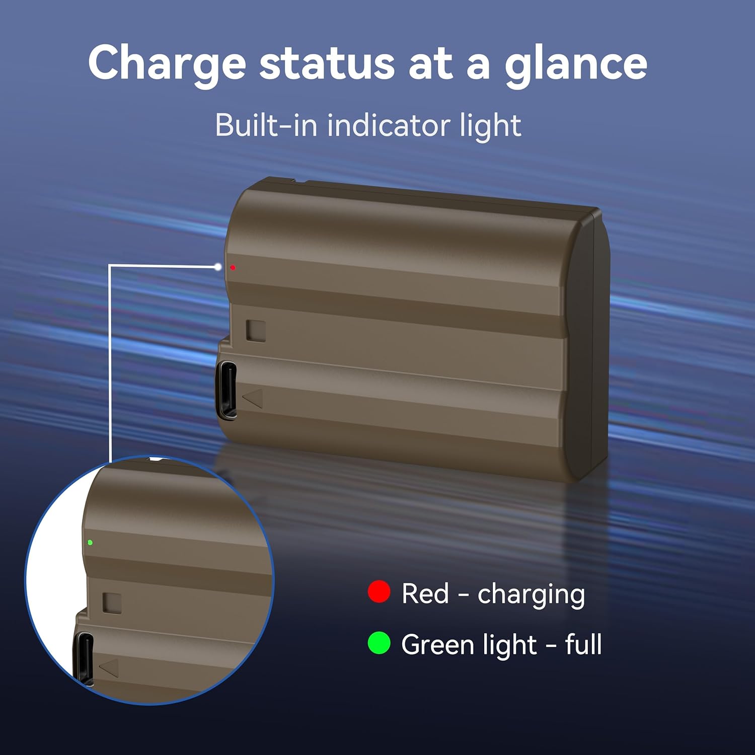 Thumbnail 6 de AKTTKA EN-EL15C 3000 mAh batterie per fotocamera (3 pezzi)