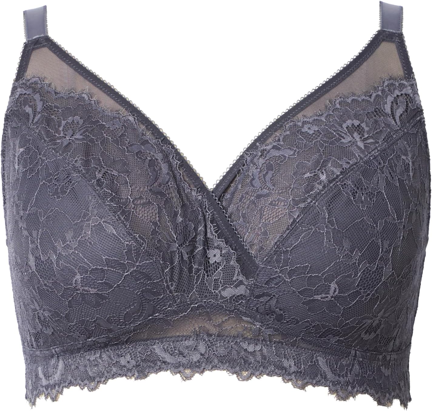 Detalle de Ulla Popken Bralette Grandes Tailles sans Armatures en Dentelle – Bonnets B à E (848624)