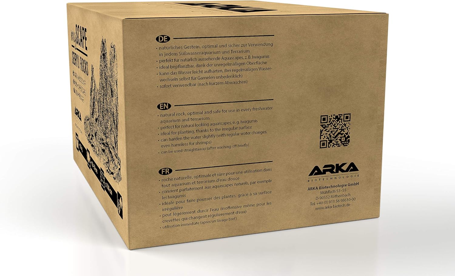 Detalle de ARKA myScape-Rocks Seiryu Mini Landscape Natural Aquarium Rock, 10 kg