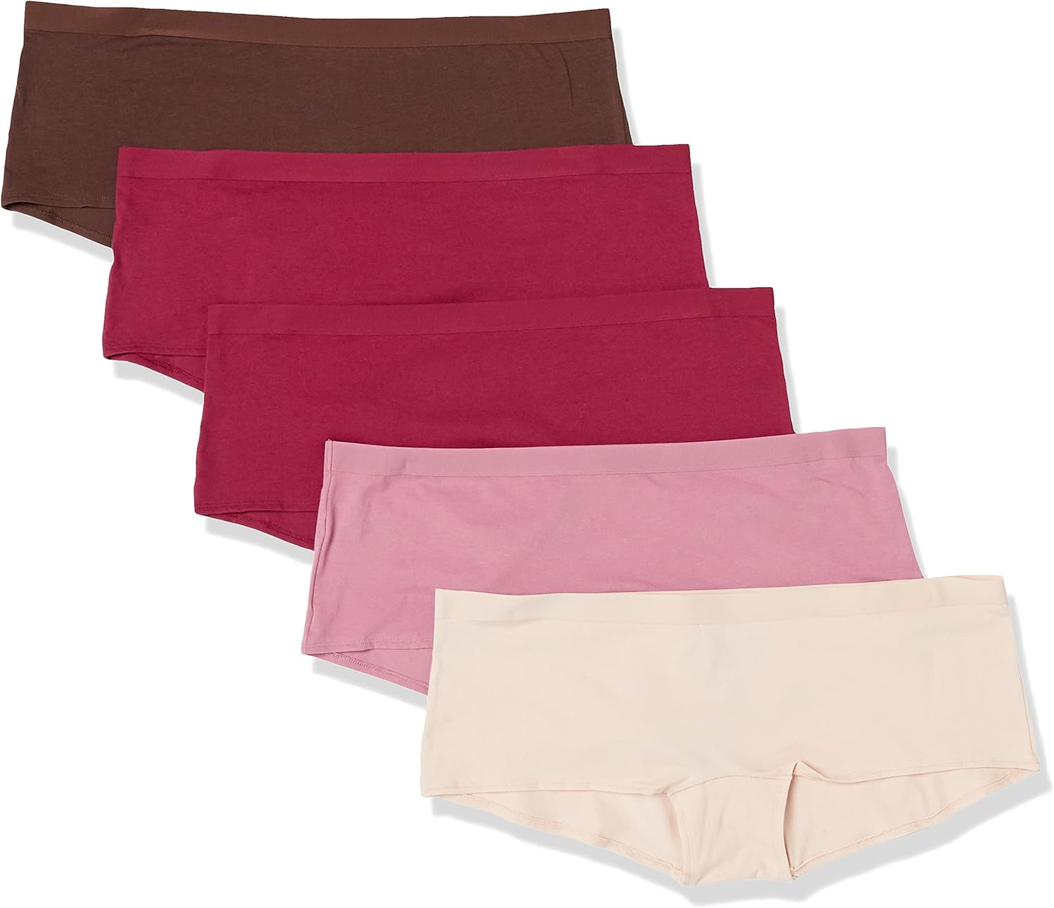 Thumbnail 6 de Amazon Essentials Damen Boyshort-Unterwäsche aus Baumwolle, 5er-Pack (Übergröße)